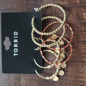 NWT Torrid beaded hoop trio